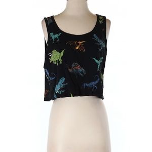 Forever 21 Dinosaur Crop Top Tank Top